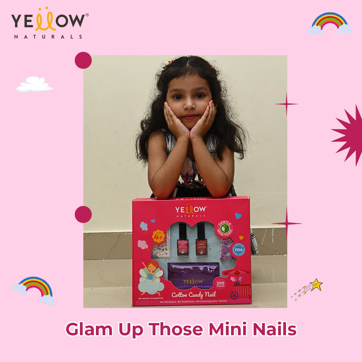 Cotton Candy Nail Kit For Kids